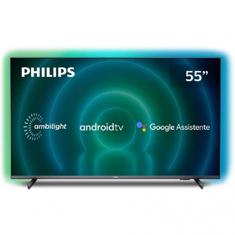 Smart Tv 55 Uhd 4K Philips 55Pug7906 Ambilight Android Tv