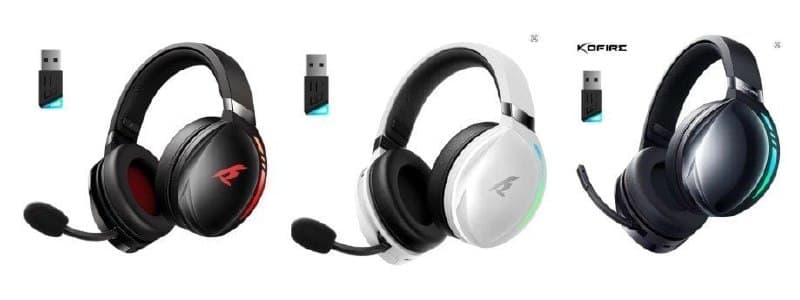 Headset Sem Fio Picun Kofire UG-06, 65h, Tri-mode, Driver 50mm Titan