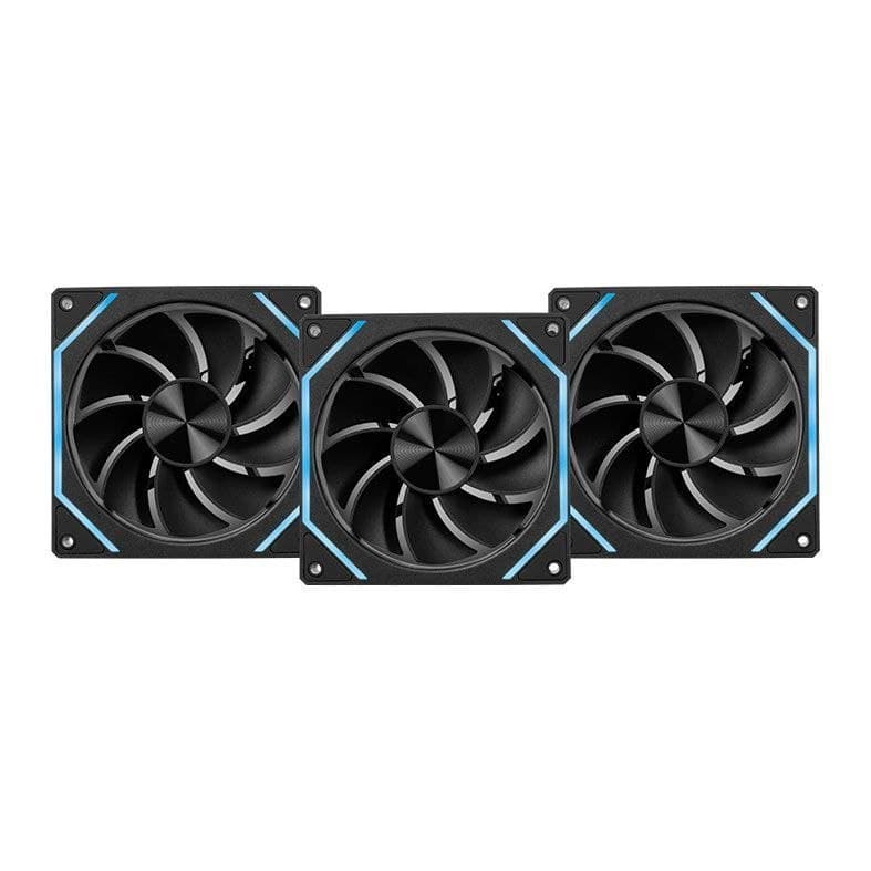 Kit Ventoinhas Pichau Ventus NX Reverse, ARGB, 3x120mm, Preto, PCH-VTNXR3-BK01