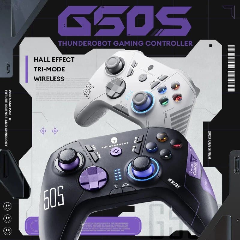 Controle Gamer Thunderobot G505 Sem Fio Hall Effect Trimode Wireless g 505
