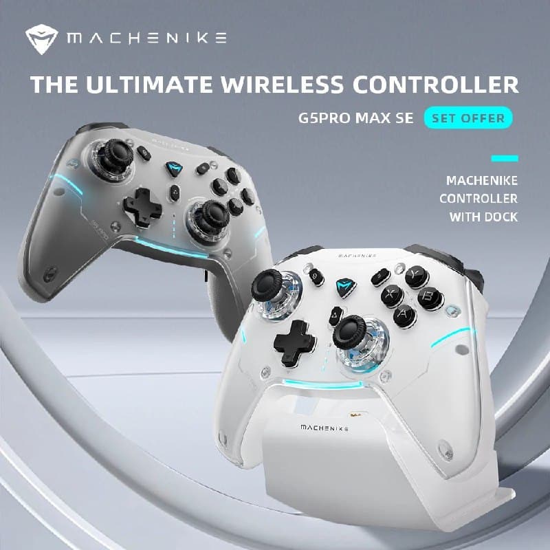 Controle Machenike G5 Pro Max SE com Hall Effect, Base de carregamento e RGB