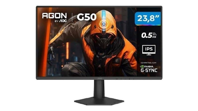 Monitor Gamer AOC 23,8" Full Hd 144Hz Agon G50 IPS 0.5ms