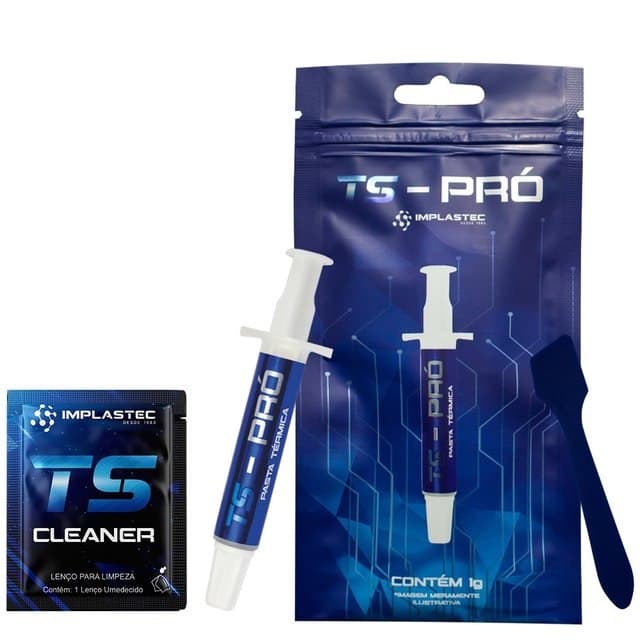 Pasta Térmica Ts Pro 4g, Espátula + Sachê Cleaner Cor Cinza
