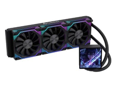 Water Cooler Obsid Lcd 360mm Tela Magnético Intel Amd Preto