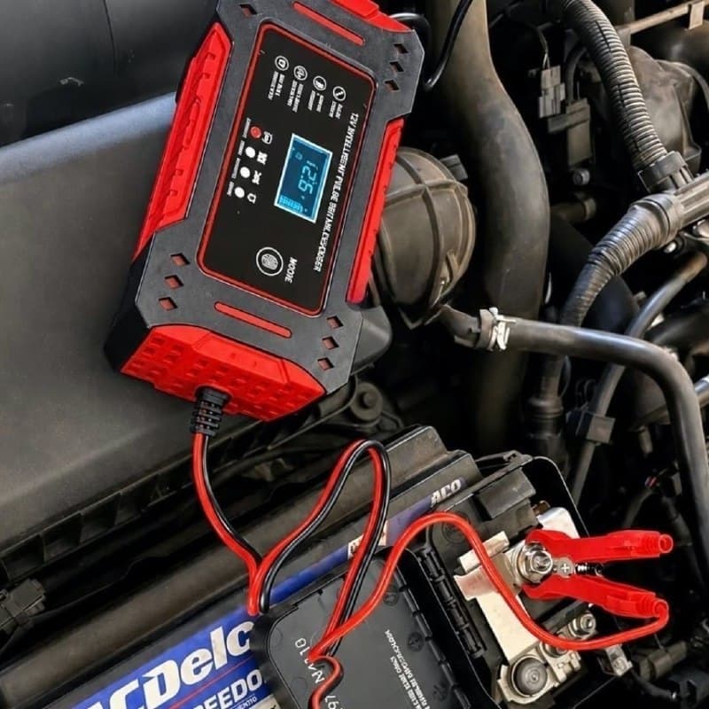 Carregador de Bateria Automotiva Portátil 12V 6A