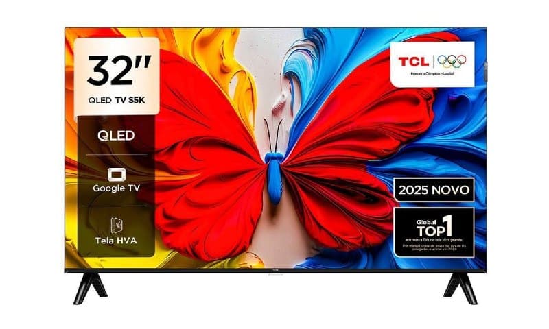 Smart TV 32" QLED TCL 32S5K Full HD - Preto