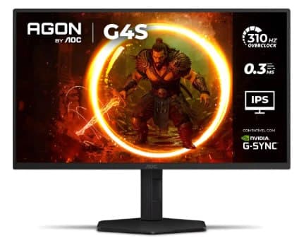 Monitor Gamer AOC AGON G4S 25" 310Hz 0.3ms HDR400 IPS Base Ajustável 25G4S/P Preto