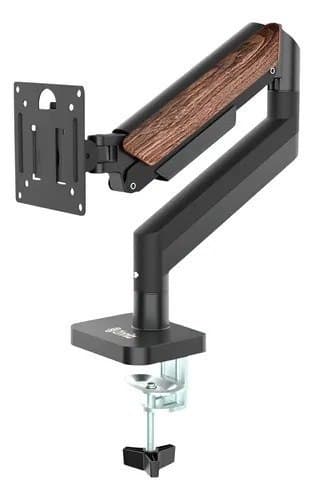 Suporte Articulado Para Monitor Zinnia Rust 100 Preto 17 a 32 Pol com Pistão a Gás, VESA 75x75/100x100, Ajuste de Altura e Capacidade até 9 kg