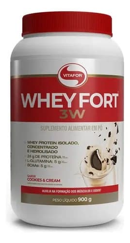 Whey Fort 3w Cookies & Cream 900g Vitafor