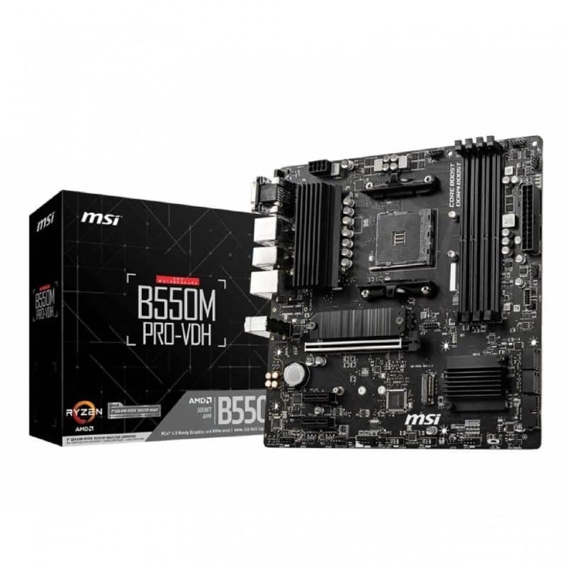 Placa-Mãe MSI B550M Pro-VDH WiFi, AMD AM4
