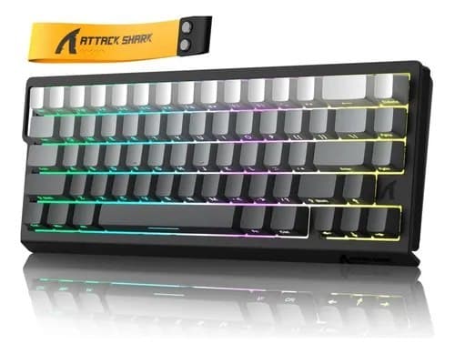 Teclado Mecânico Gamer Attack Shark X68he Noite Iluminada Pela Lua Inglês