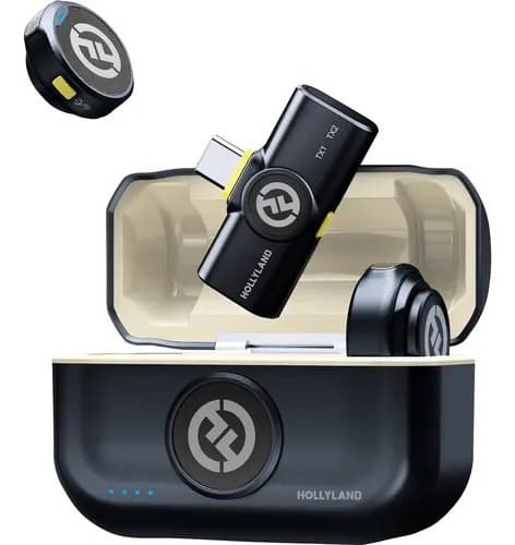 Hollyland Lark M2 Microfone Sem Fio iPhone 15/16/17 Android USB-C