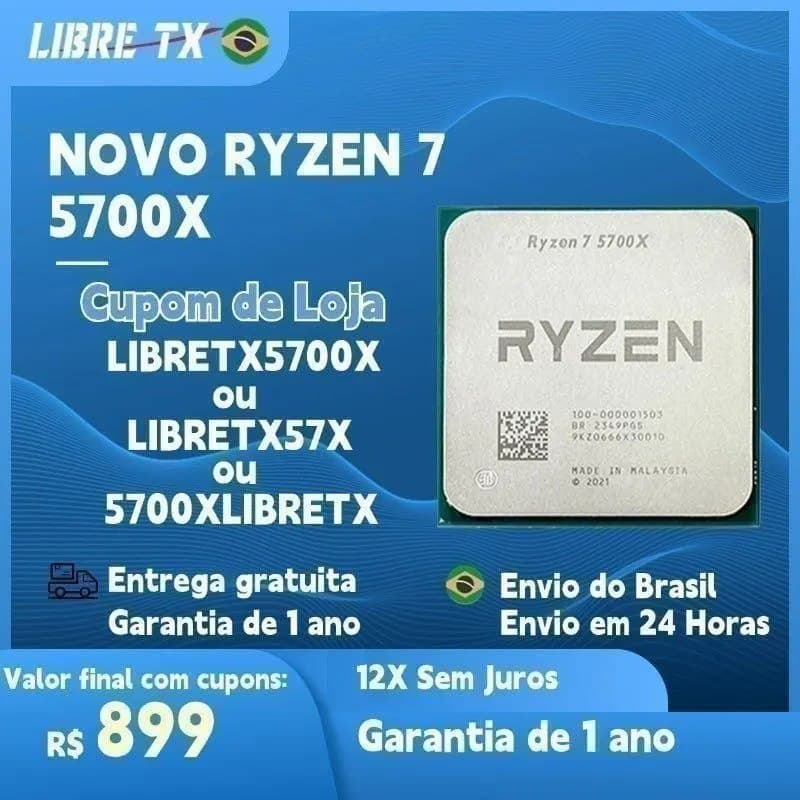Parcelado! Ryzen 7 5700x