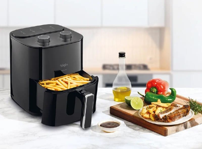 Fritadeira Air Fryer Elgin Facilita Fry 3,5l Potência 1400w Cor Preto