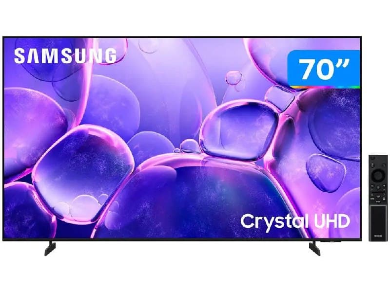 PARCELADO! Smart TV 70" Samsung UHD 4K Crystal U8500F UN70U8500FGXZD Tizen 2025