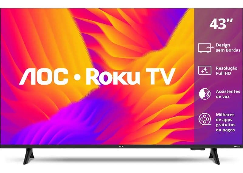 Smart Tv 43 Aoc Led Full Hd Wi-fi 60hz Hdmi Usb 43s5155/78g