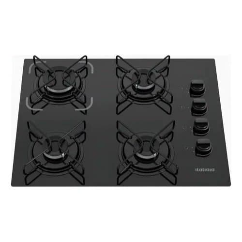 Cooktop Itatiaia Essencial 4 Bocas Preto – Bivolt 127V/220V com Acendimento Automático