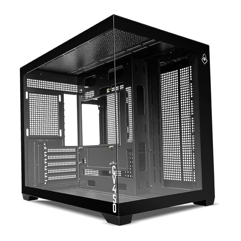 Gabinete Gamer Mancer CV450, Mini-Tower, Lateral de Vidro, Preto,&nbsp;MCR-CV450-BK