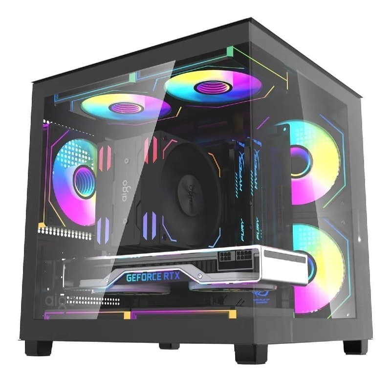 Gabinete Gamer Aquário Aigo Luna A275 C/3 Fans