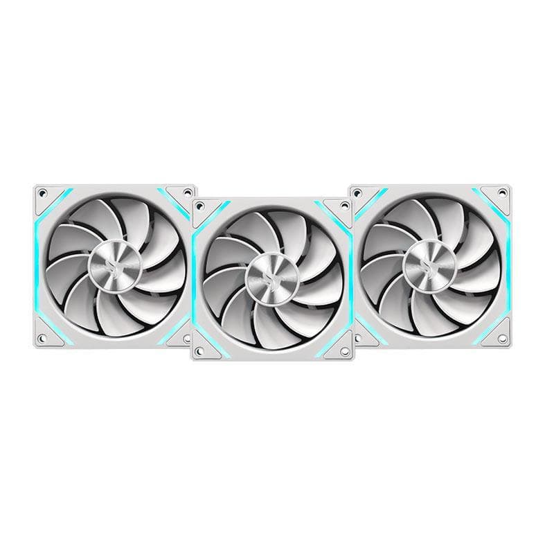 Kit Ventoinha Pichau Ventus NX Reverse, ARGB, 3x120mm, Branco, PCH-VTNXR3-WH01