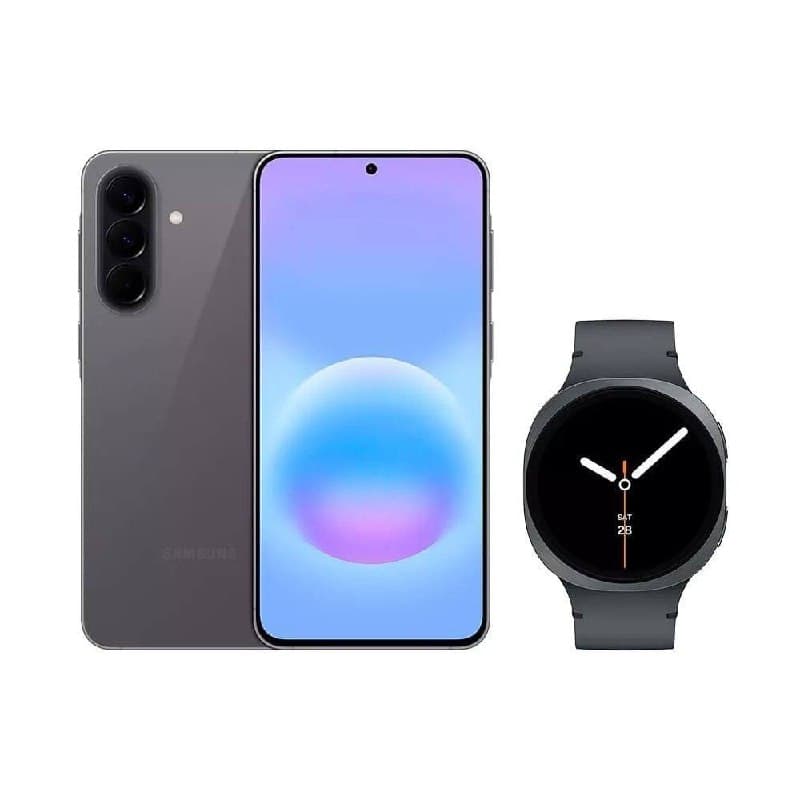 Galaxy A57 5G (128GB) - Cinza + Galaxy Watch8 BT 44mm - Grafite