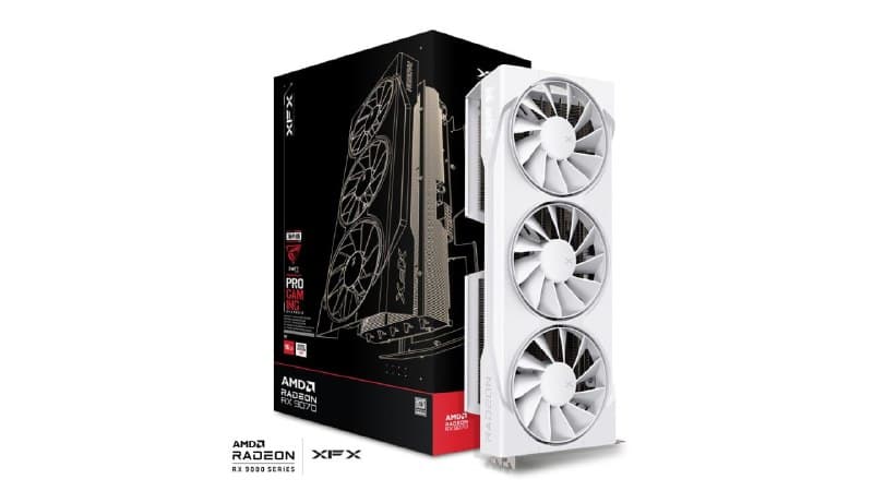 Placa de Vídeo XFX Swift RX 9070 OC WHITE TRIPLE FAN GAMING EDITION WITH AMD Radeon , 16GB, GDDR6, HDMI 3xDP, RDNA 4 - RX-97SWFB3W9