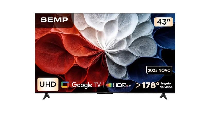 Smart Tv Semp 4k 43 S62 Google Tv Wi-fi Bt Hdmi 2.1 Hdr10
