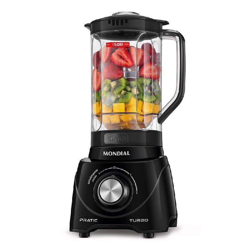 Liquidificador Mondial Pratic Turbo L98B Preto 220V