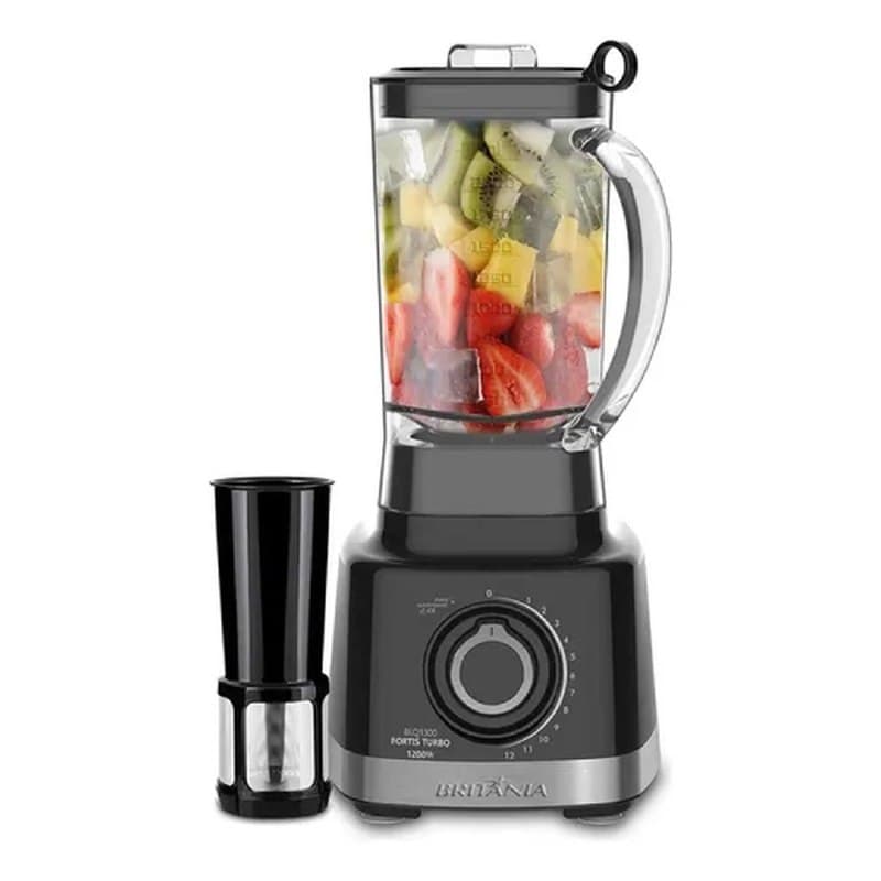 Liquidificador BLQ1300P Fortis Turbo 1400W Preto 3L Britânia