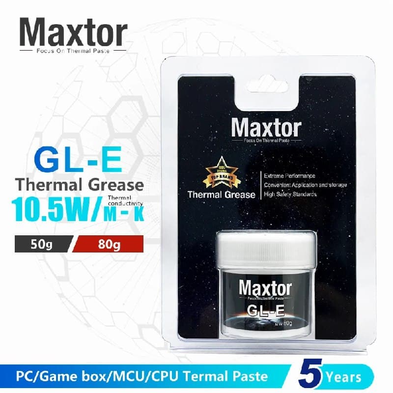 Pasta térmica Maxtor gle GLE-10.5W (pote de 50g)