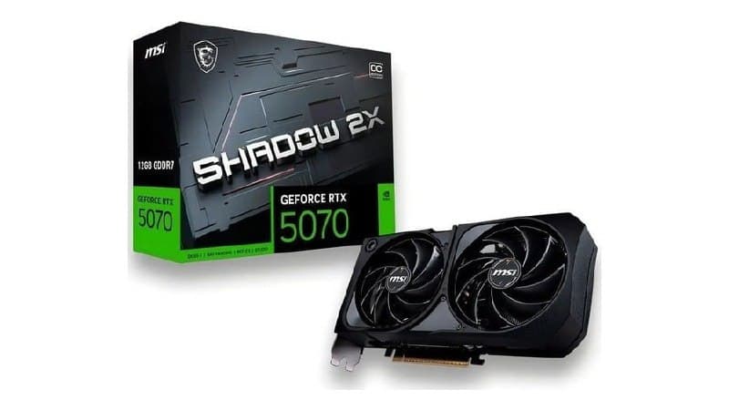 Placa De Video Nv RTX 5070 12GB G7 192bits S 2x Oc Msi