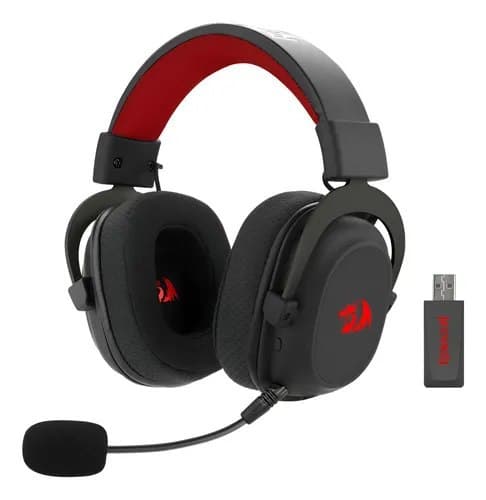 Headset Gamer H510-pro Zeus Pro Sem Fio Preto Redragon Preto