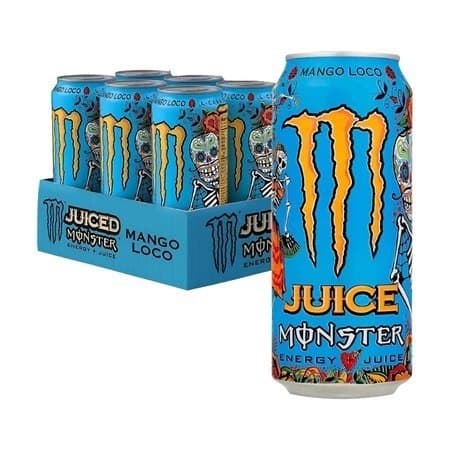 Energético Monster Mango Loco Lata 473ml - 6 Unid.