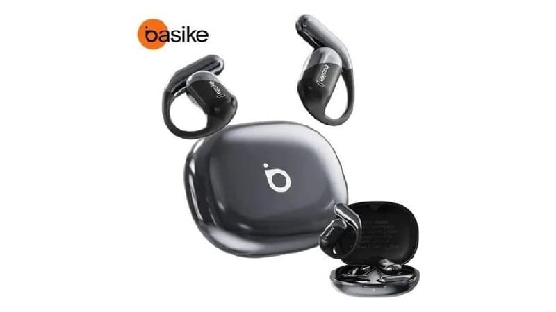 Basike Fone De Ouvido Sem Fio Bluetooth Com Gancho Gamer Esportivo Baixa Latência 100h, Design Aberto