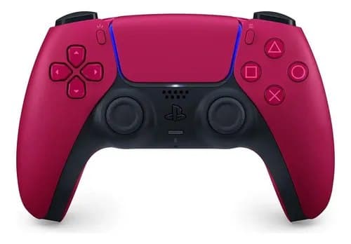 Controle joystick sem fio Sony PlayStation DualSense Wireless Controller Ps5 cosmic red