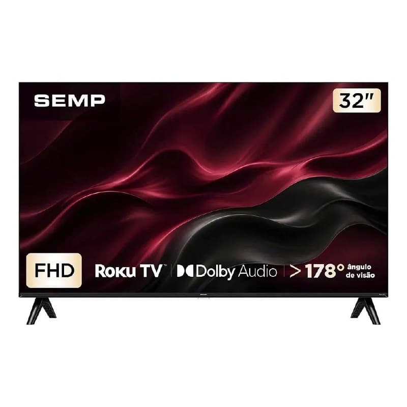 Smart TV 32 Polegadas Semp 32S42R Full HD LED Roku