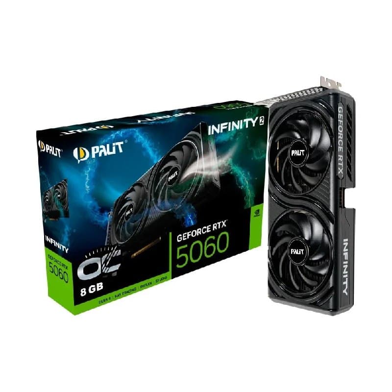 Placa De Video Palit Geforce RTX 5060 8GB Infinity 2 Oc Gddr7