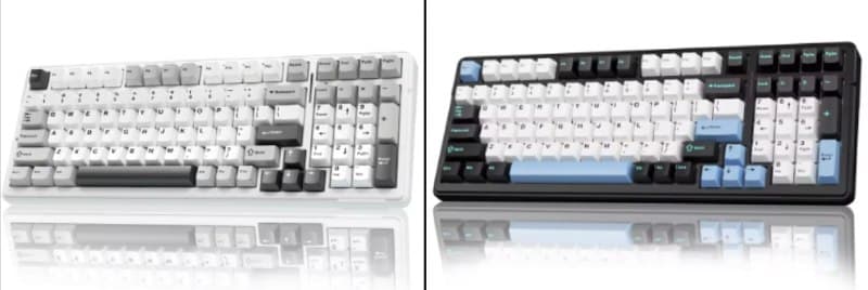 Teclado Mecânico AULA F99 Pro Tri-mode 8000mAh, Hot Swappable + Knob