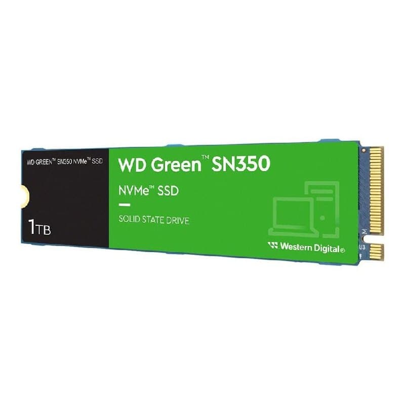 SSD M.2 NVMe 1TB Western Digital WD Green SN350 Velocidade de Leitura/Gravação até 2400/1850 MB/s Gen3x4 WDS100T2G0C