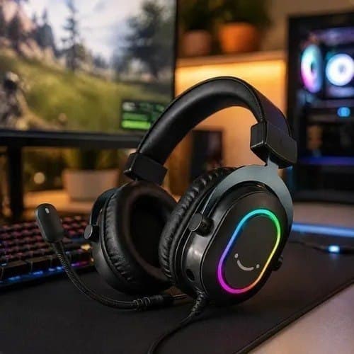 Headset Gamer Fifine H6 Ampligame RGB