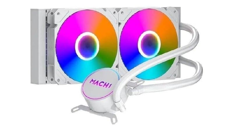 Water Cooler Mach1 Logic Gk240w Rgb 240mm Branco
