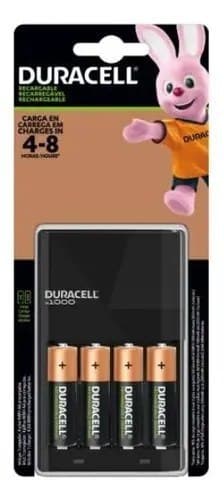 Carregador De Pilhas Recarregáveis Duracell Aa/aaa Com 4 Aa