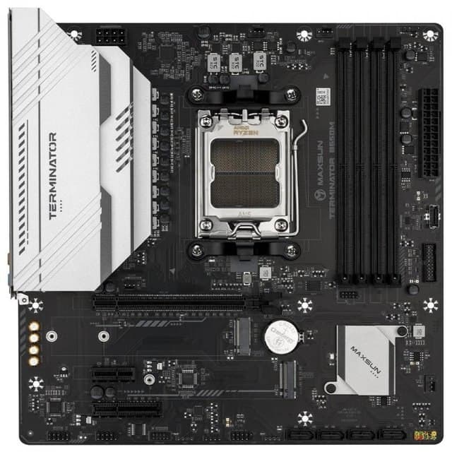 Placa Mãe Maxsun Terminator B650m, Chipset B650, Amd Am5, mATX, Ddr5, Ms-Terminator B650m