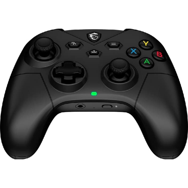 Controle Gamer Sem Fio MSI Force GC300 Wireless, 2.4GHz, Bluetooth, USB2.0 Tipo-C, PC e Android, Preto FORCEGC300W