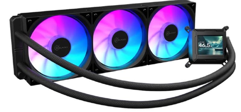 Water Cooler Kalkan Aura Com Tela Lcd 360mm Argb Intel Amd